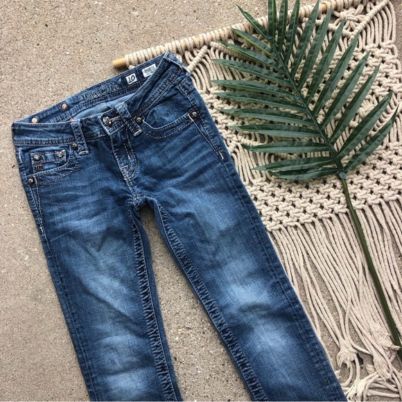 Miss Me Girls Skinny Jeans Size 10 - Picture 3 of 7